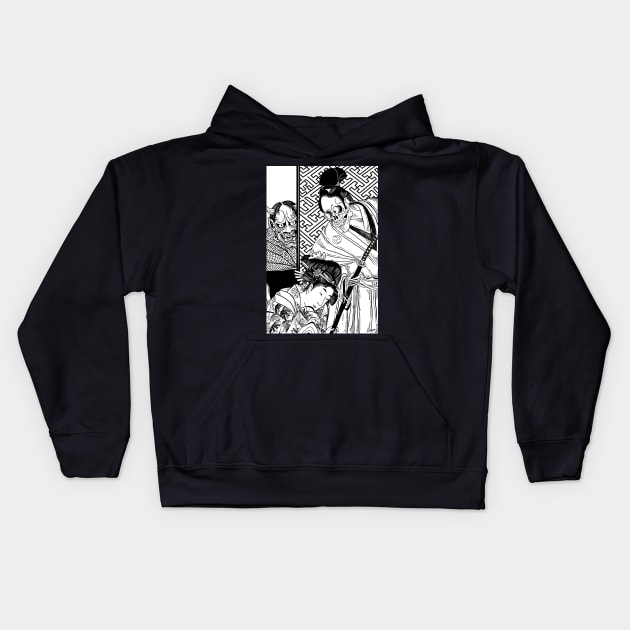 Death and the Maiden: Samurai Edition Kids Hoodie by ZugArt01